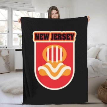 Discover US States NEW JERSEY Fleece Blankets