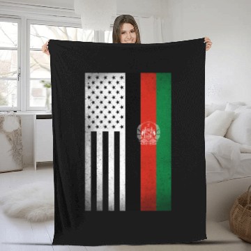 Discover Afghanistan Design for proud Afghan Americans Fleece Blankets