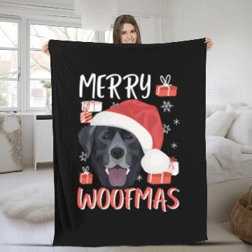 Discover Labrador Merry Christmas Fleece Blankets