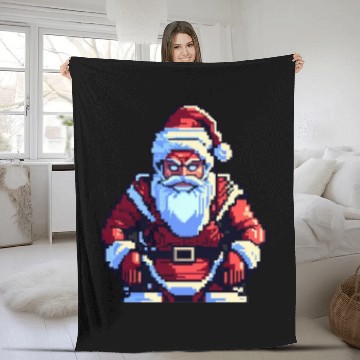 Discover Sad Santa Fleece Blankets
