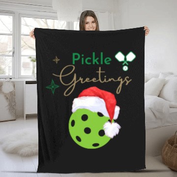 Discover Pickle Greetings Fleece Blankets