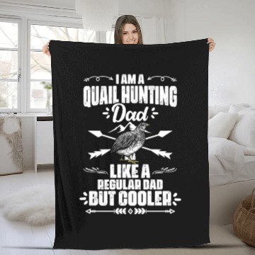 Discover Funny Quail Hunting Season For A Bobwhite Quail Fleece Blankets