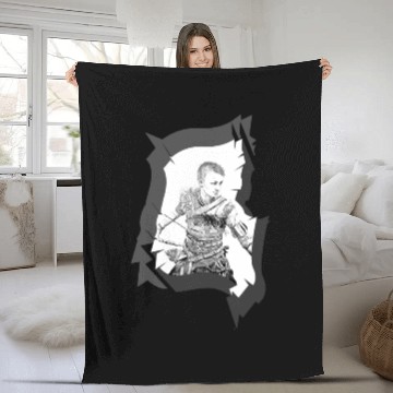 Discover Son kratos,god of war. PS 4 Fleece Blankets