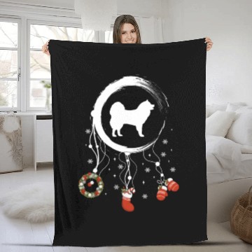 Discover dog dreamcatcher Christmas Eurasier Fleece Blankets
