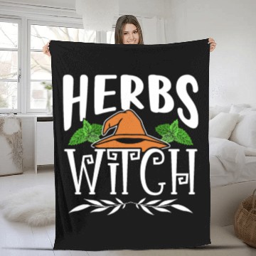 Discover Herbs Witch Herbalism Herbalist Herb Gardening Fleece Blankets