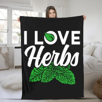 Discover I Love Herbs Herbalist Gardening Herbalism Herb Fleece Blankets