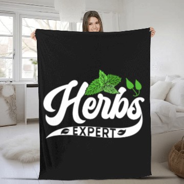 Discover Herbs Expert Gardening Herbalist Herb Herbalism Fleece Blankets