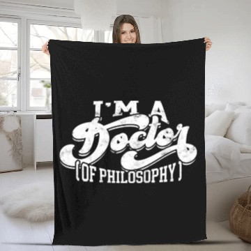 Discover Doctor Of Philosophy Doctorate Phd Student Fleece Blankets