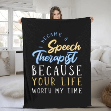 Discover Speech Therapy SLP Fleece Blankets