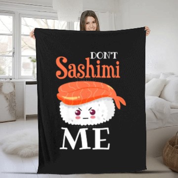 Discover Funny sushi maki saying eat motif Fleece Blankets