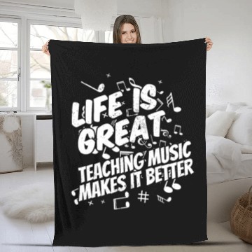 Discover Music Teacher Fleece Blankets