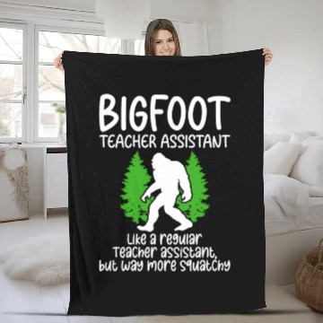 Discover Bigfoot Party Supplies Bigfoot Teacher Assistant Fleece Blankets