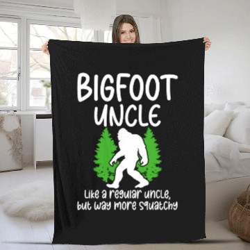 Discover Bigfoot Party Supplies Bigfoot Uncle Fleece Blankets