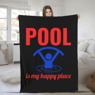 Discover Water Aerobics Aquatic fitness Aqua Exercise Pool Fleece Blankets