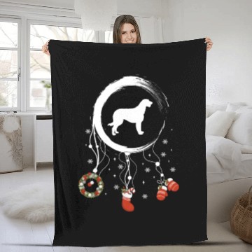 Discover dog dreamcatcher Christmas Irish Wolfhound Fleece Blankets