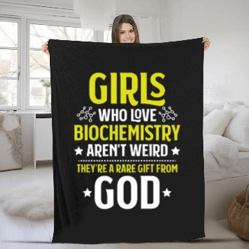 Discover Biochemistry Biochemist Biology Biologist Genetics Fleece Blankets