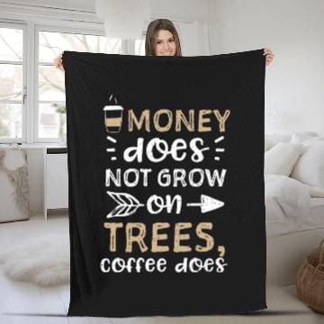 Discover Money does not grow on trees, co... Fleece Blankets