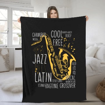 Discover Novelty Music Mainstreams Ragtime Song Tone Fleece Blankets