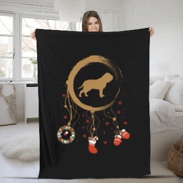 Discover dog dreamcatcher Christmas Neapolitan Mastiff Fleece Blankets