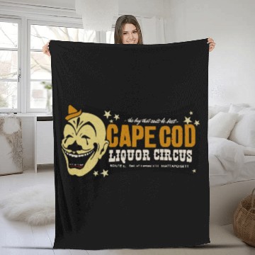 Discover Vintage Clown Liquor Store Fleece Blankets