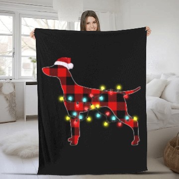 Discover Vizsla Christmas Dog Lover Pajamas Fleece Blankets