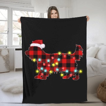 Discover Yorkshire Terrier Christmas Dog Lover Pajamas Fleece Blankets