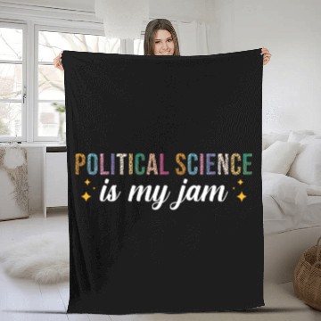 Discover Political Science is my Jam Fleece Blankets
