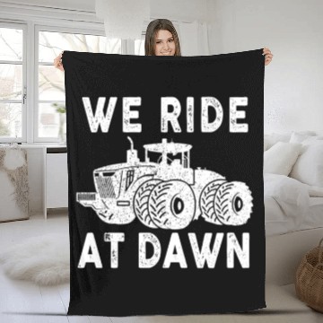 Discover We Ride At Dawn Dad Lawn Mower Make Laugh Day Yard Fleece Blankets