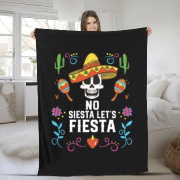 Discover No Siesta Let's Fiesta Cinco De Mayo Mexican Fleece Blankets
