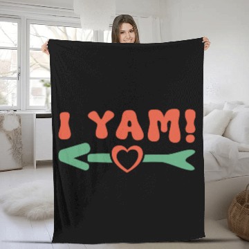 Discover Groovy My Sweet Potato I Yam Couple's Matching Fleece Blankets