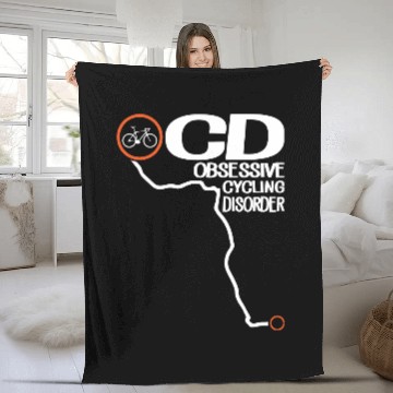 Discover Obsessive Cycling Disorder Fleece Blankets