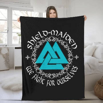 Discover Daughter Of Freyja Schildmaid Viking Fleece Blankets
