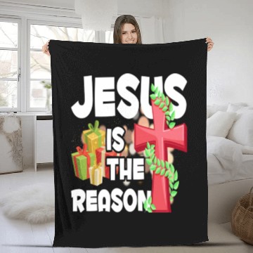 Discover Jesus Is The Reason For The Season Christian Fleece Blankets