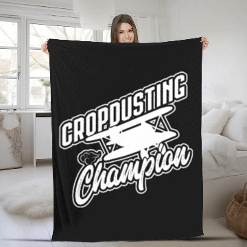 Discover Cropdusting Champion Agriculture Life Gift Fleece Blankets