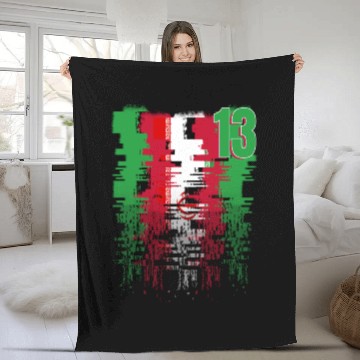 Discover Iran Soccer team Jerseys Iran team 2022 number 13 Fleece Blankets