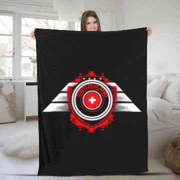 Discover Switzerland Neutrality Proud Fleece Blankets