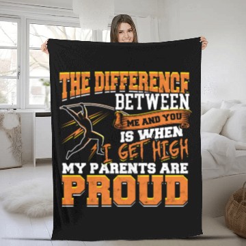 Discover Track And Field Runner Athelitcs Running Sport Run Fleece Blankets