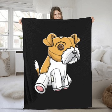 Discover Kromfohrlander Dog Kromi Stuffed Animal Fleece Blankets