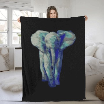 Discover Cute Baby Elephant Art Save The Elephants Fleece Blankets