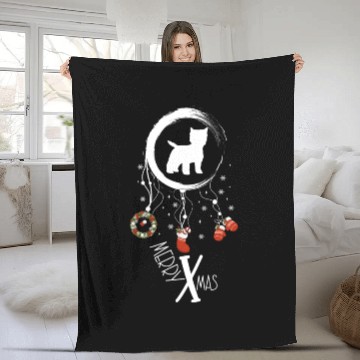 Discover dog dreamcatcher Christmas West Highland Terrier Fleece Blankets