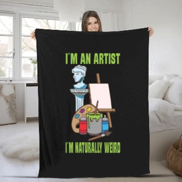 Discover Artist Painting Painter Art Paint Art Teacher Fleece Blankets