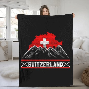 Discover Switzerland Swiss Origin Gift Fleece Blankets