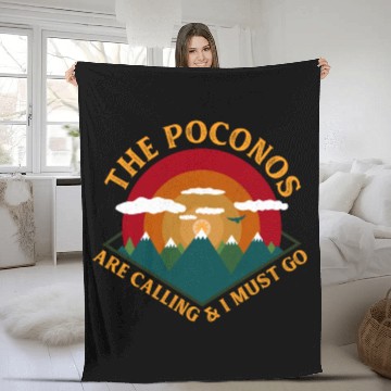 Discover Pocono Mountains Pennsylvania Fleece Blankets