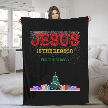 Discover Jesus is the reason for the season Fleece Blankets
