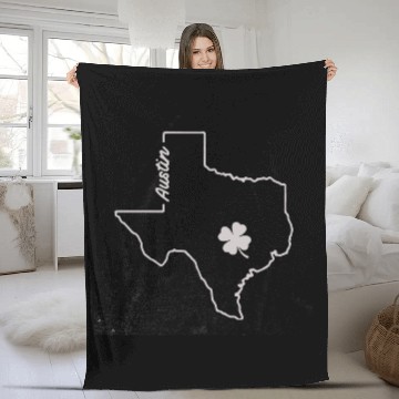 Discover AUSTIN TEXAS SAINT Fleece Blankets