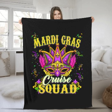 Discover Mardi Gras Festival - Mardi Gras Cruise Fleece Blankets