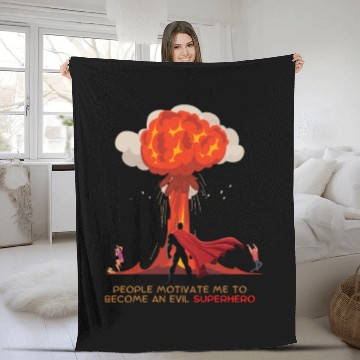 Discover Evil Superhero Fleece Blankets