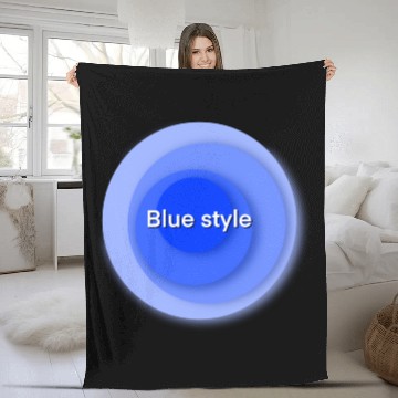 Discover Blue style circle combines Fleece Blankets