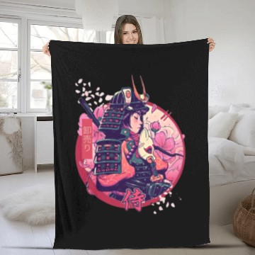 Discover anime samurai Fleece Blankets