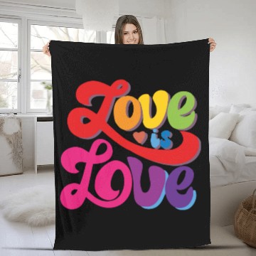 Discover Love is Love Fleece Blankets